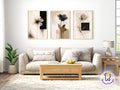 3 Piece Wabi Sabi Textured Abstract Art
