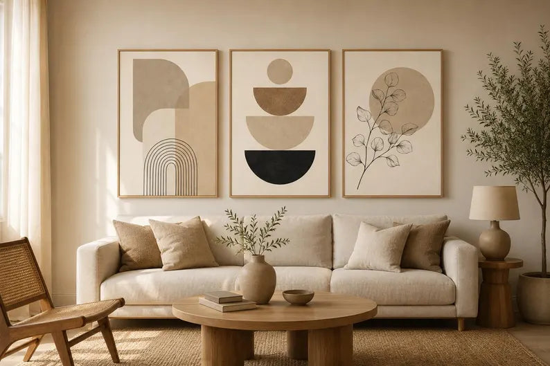 Abstract Botanical - Set of 3
