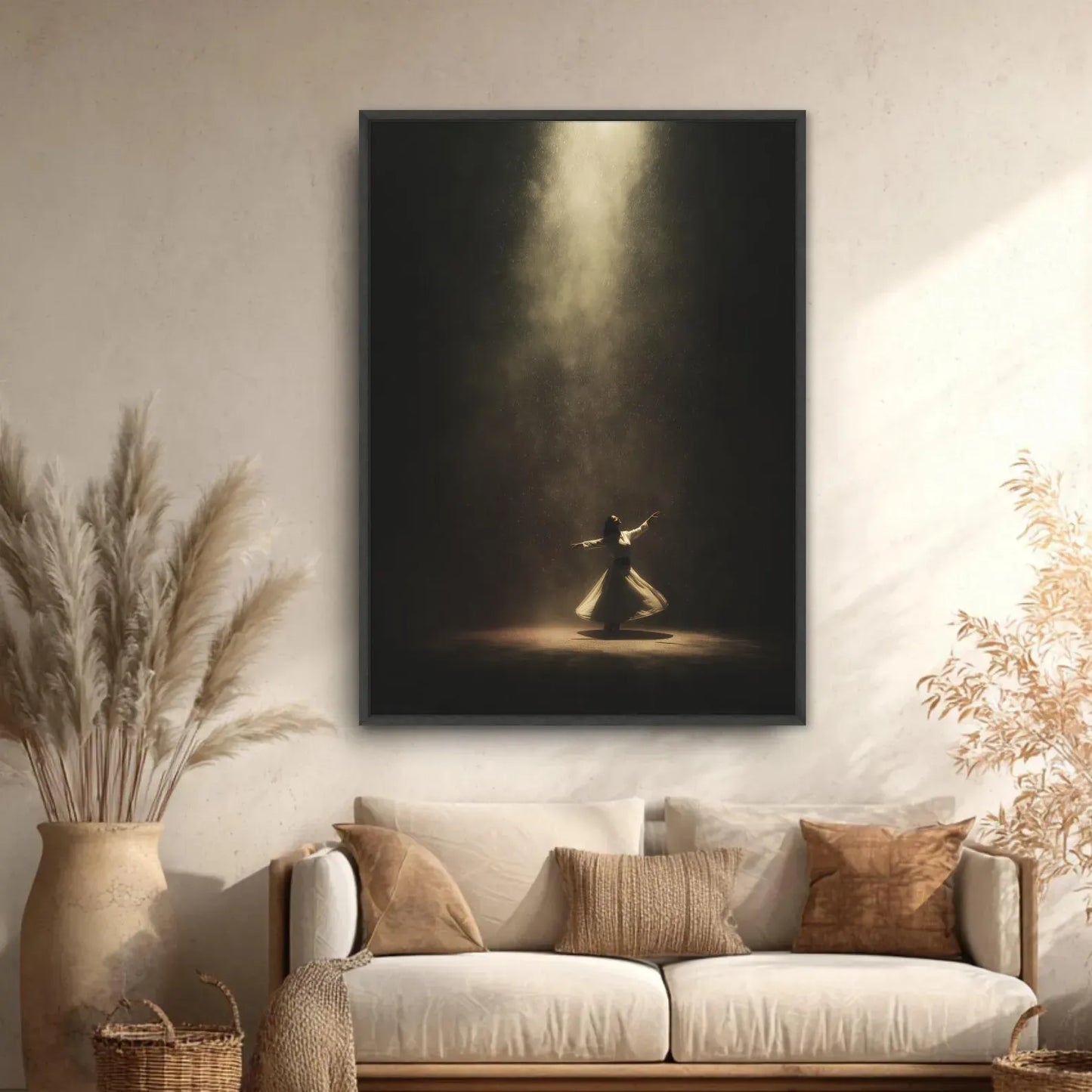 Whirling Dervish Sufi - Canvas Frame