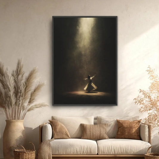 Whirling Dervish Sufi - Canvas Frame