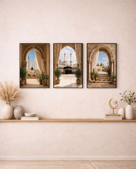 Islamic Mosque Wall - Set of 3