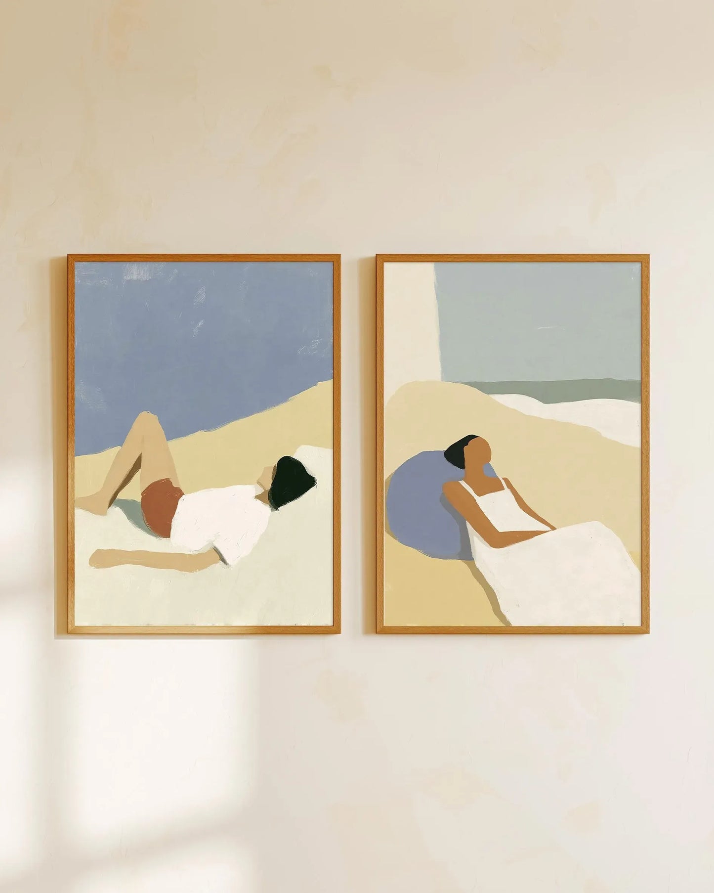 Abstract Beach Art - Set of 2