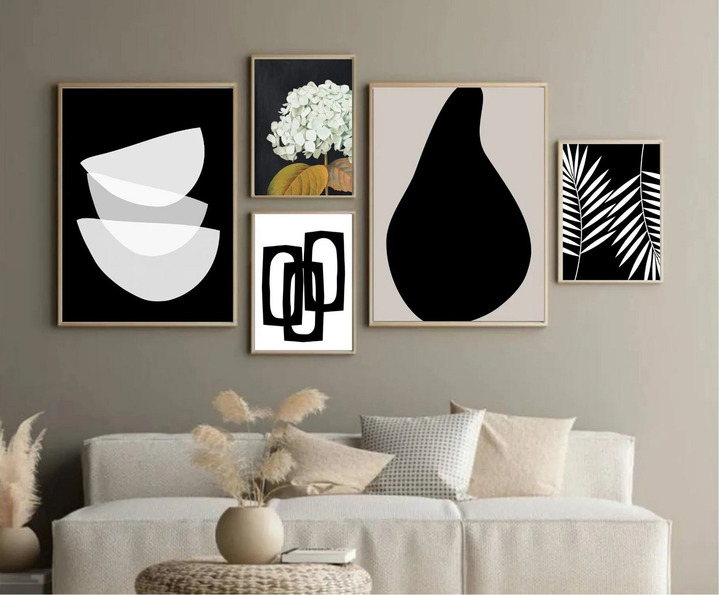 Neutral Home Decor - Set of 5
