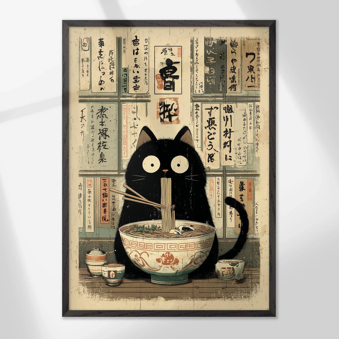 Japanese Cat  - Set of 2