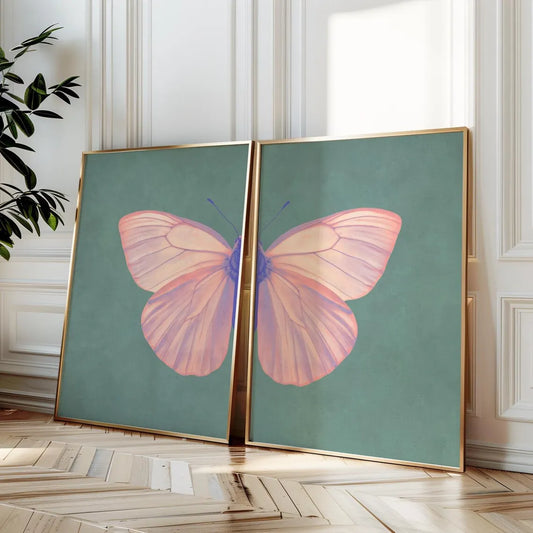 Pink Butterfly Wings - Set of 2