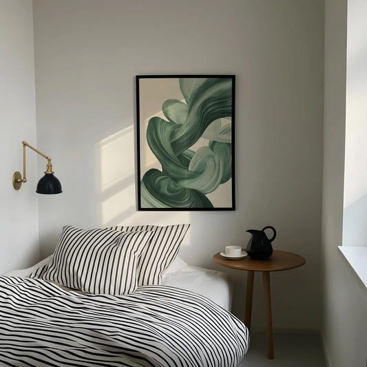 Sage Green Mid Century - Canvas Frame