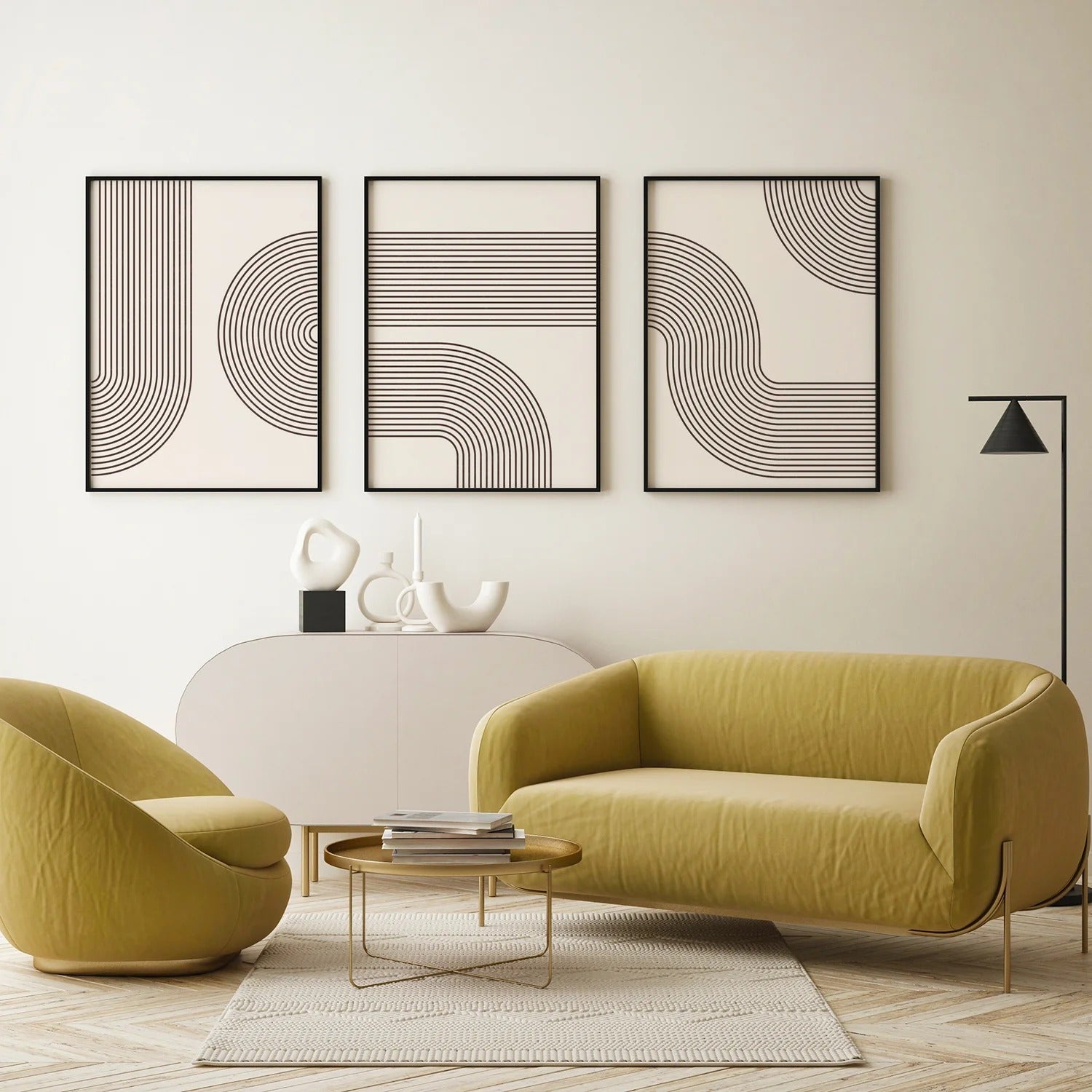Abstract Lines Geometry - Set of 3