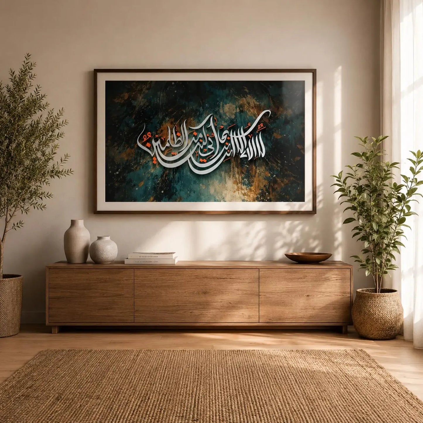 Ayat e Karima Arabic Calligraphy  - Islamic Frame