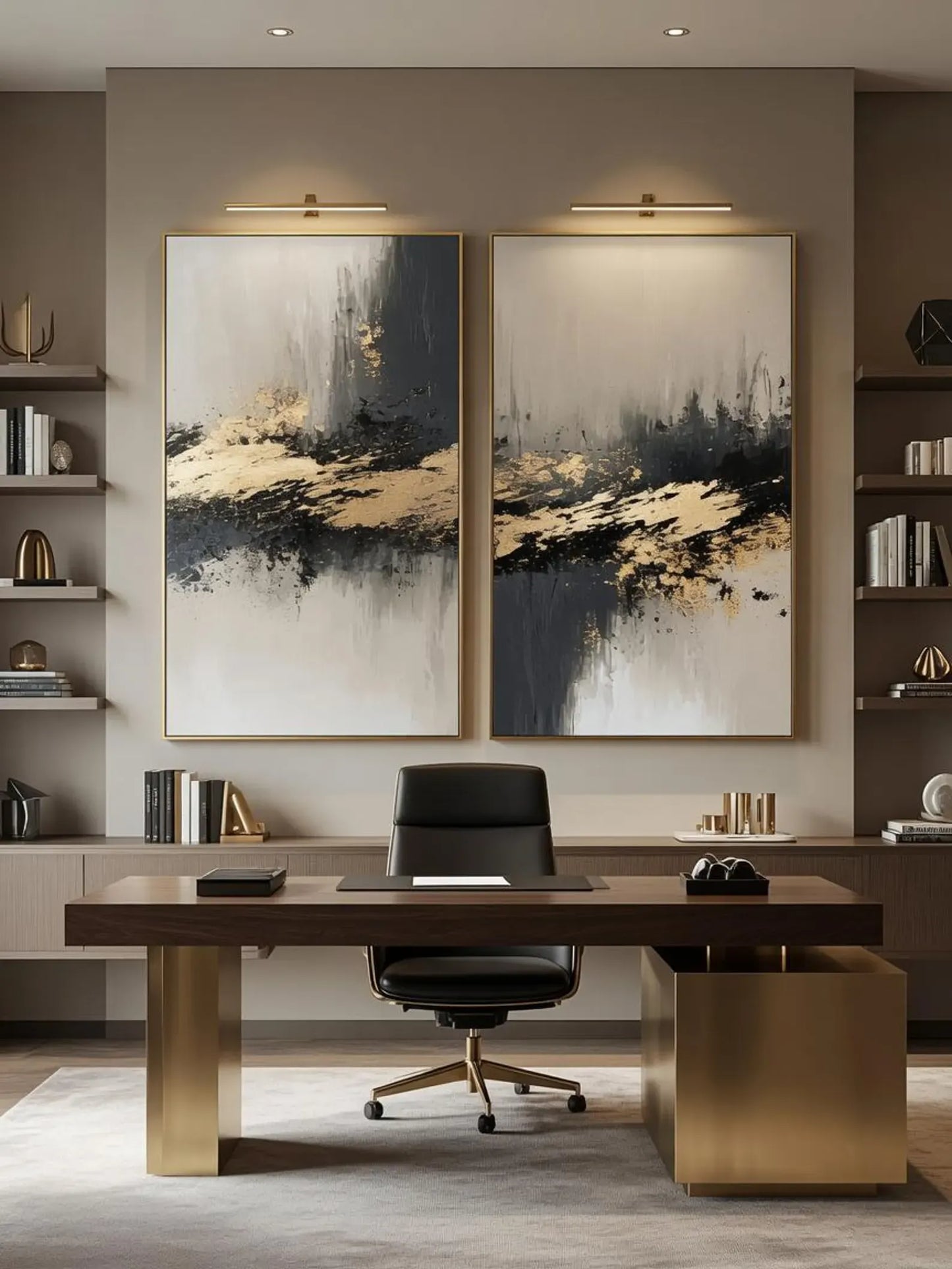 Luxury Minimalist Diptych - Set of 2