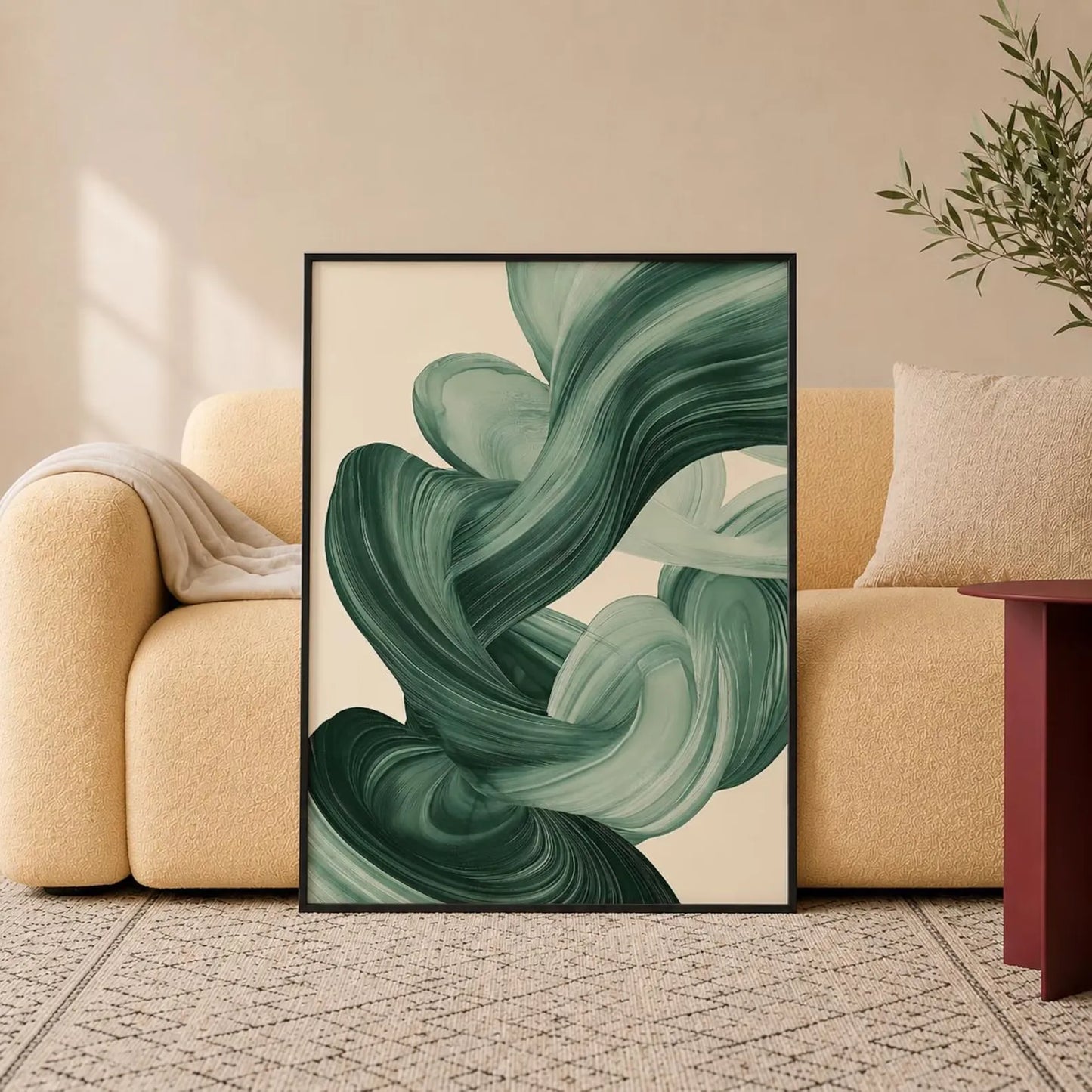 Sage Green Mid Century - Modern Wall Art