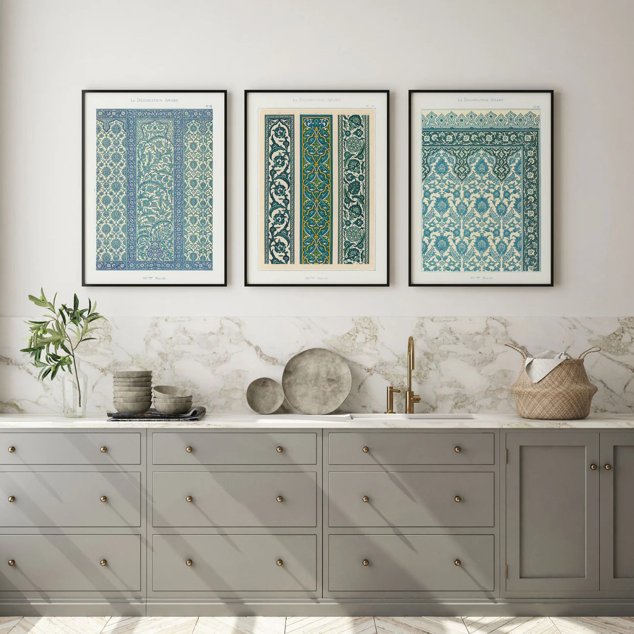 Vintage Arabesque - Set of 3