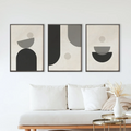 Mid Century Modern Wall Art - Set of 3