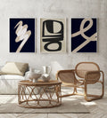 Scandi Abstract Wall Art - Set of 3
