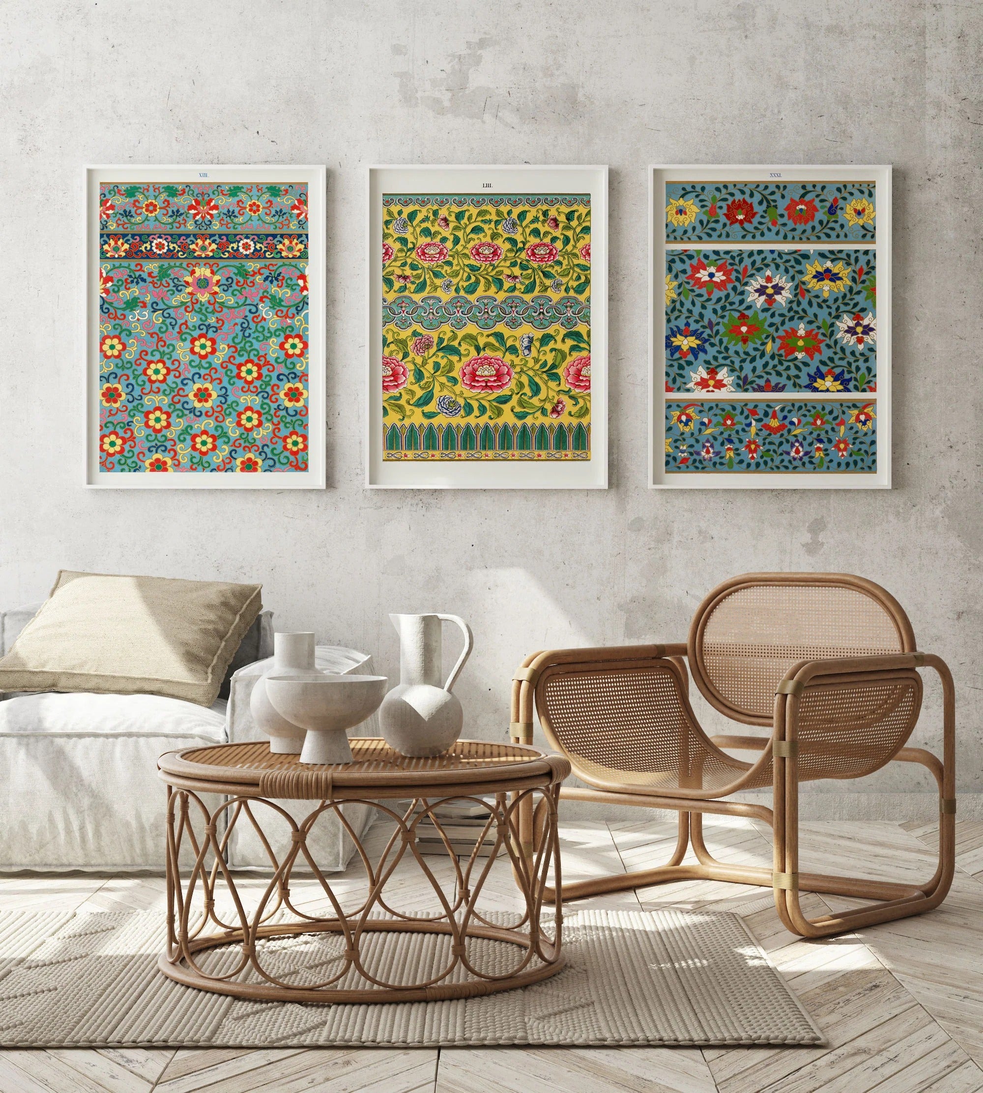 Ornamental Moroccan Patterns - Set of 3