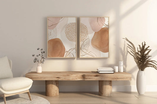 Rustic Living Room Decor - Set of 2