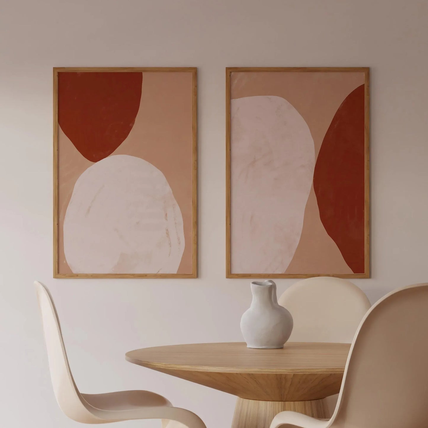 Abstract Terracotta - Set of 2