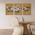 Japanese flock  - Set of 3