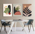 Abstract Botanical Wall Art - Set of 3